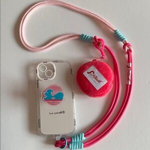🩵🩷 Handmade Pawe® dog 3-in-1 Lanyard Crossbody | Wrist Phone Strap.